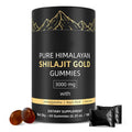 Gummies de Shilajit Pur de l'Himalaya – Complément Herbal Naturel Original de Shilajit de l'Himalaya Or 3000mg – 60 Gummies