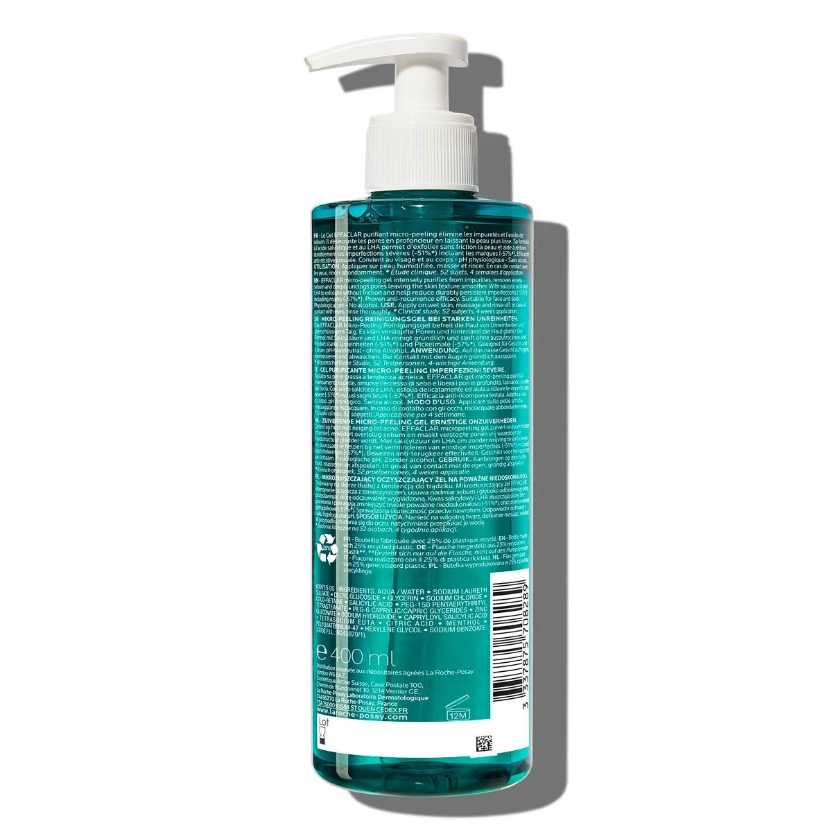 LA ROCHE-POSAY EFFACLAR gel purifiant micro-peeling 400ml